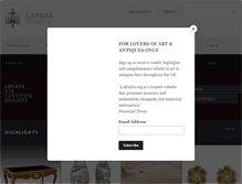 Tablet Screenshot of lapada.org